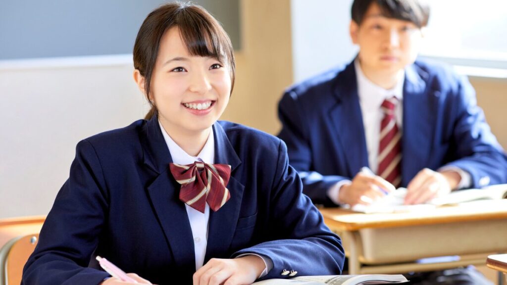 勉強する姿